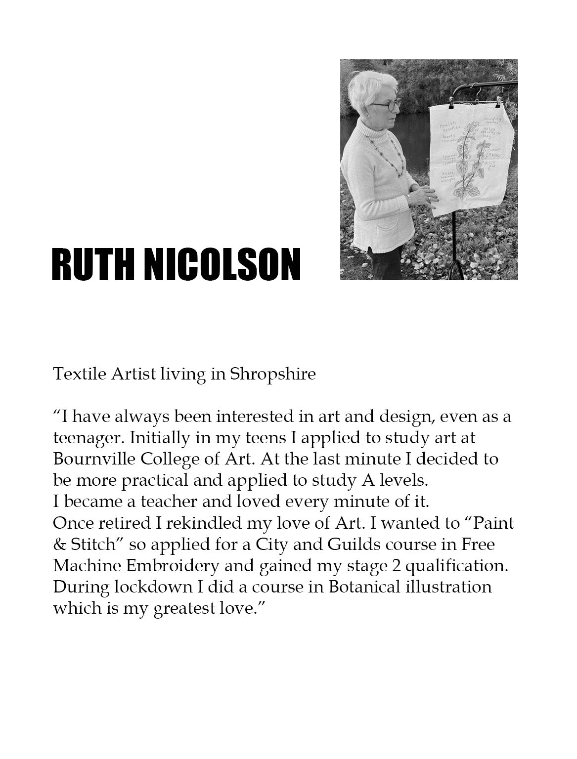 RUTH NICOLSON "we all bleed the same colour" t-shirt