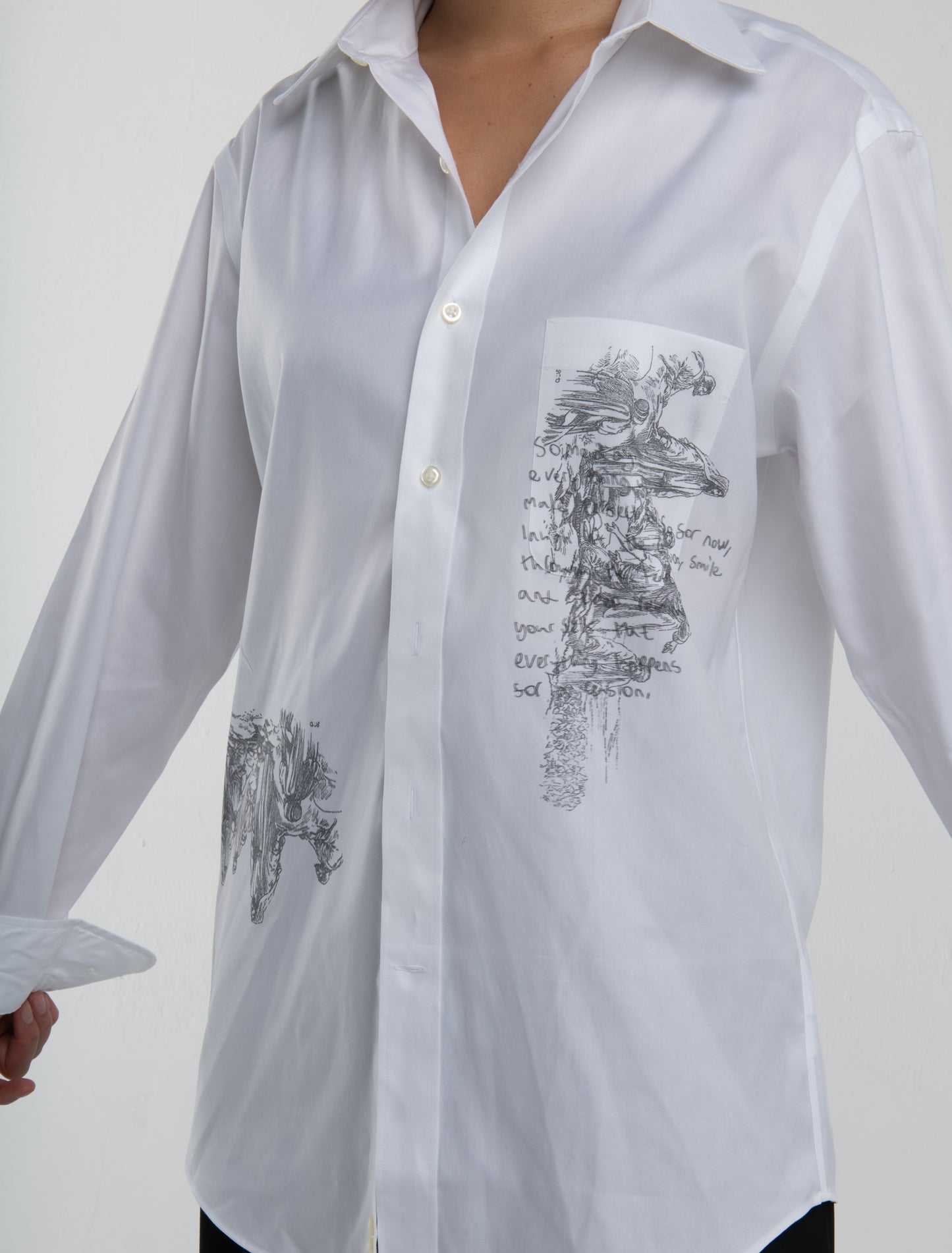 BE NOT AFRAID unisex white graphic shirt