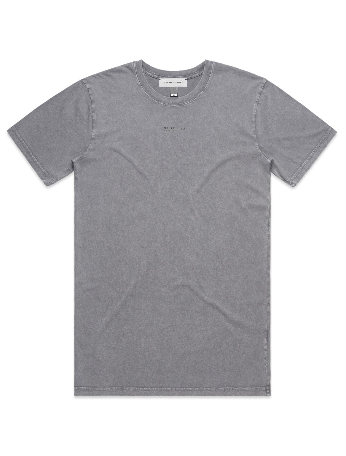 THE CROSS graphic grey stone wash t-shirt