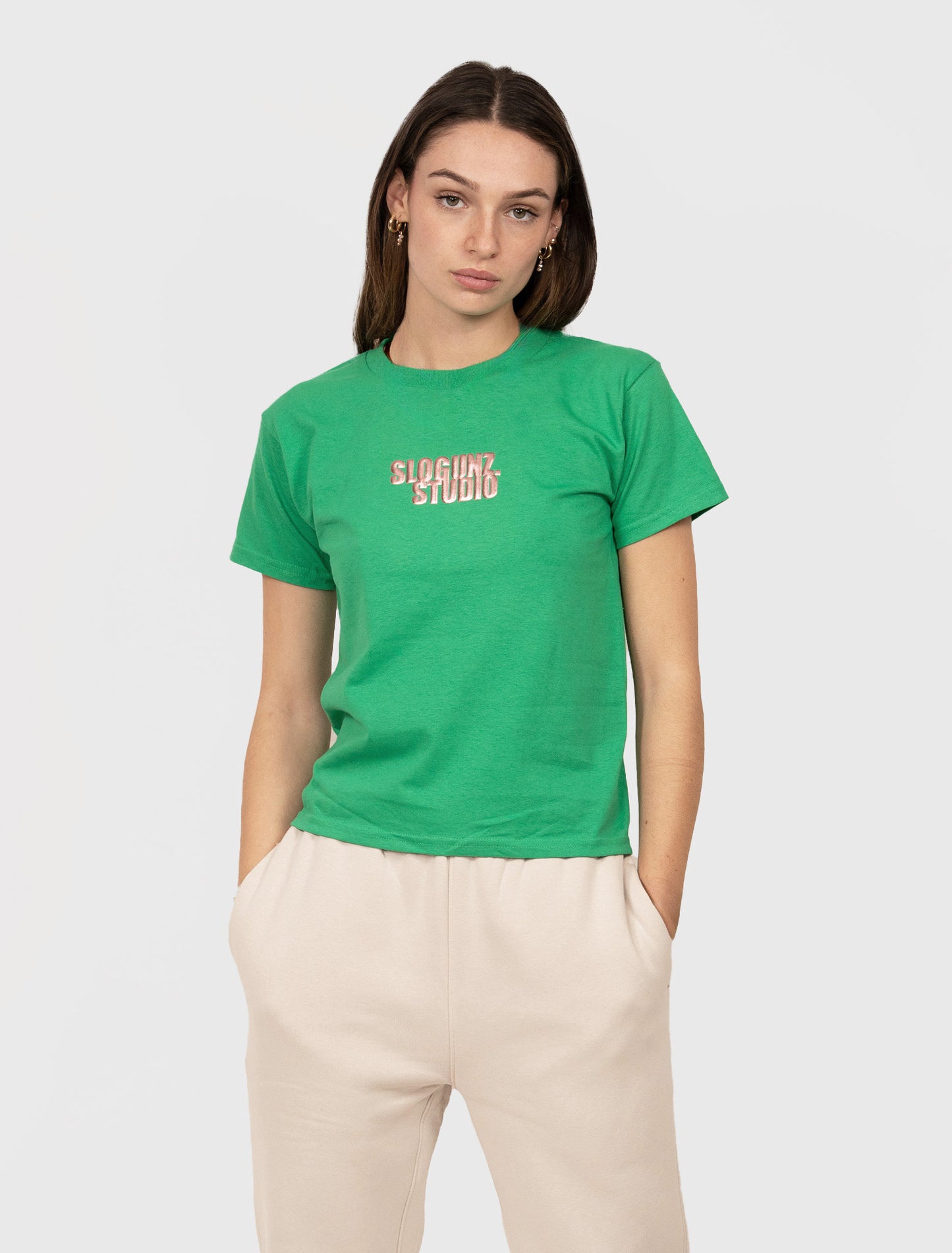 SIGNATURE metallic baby tee