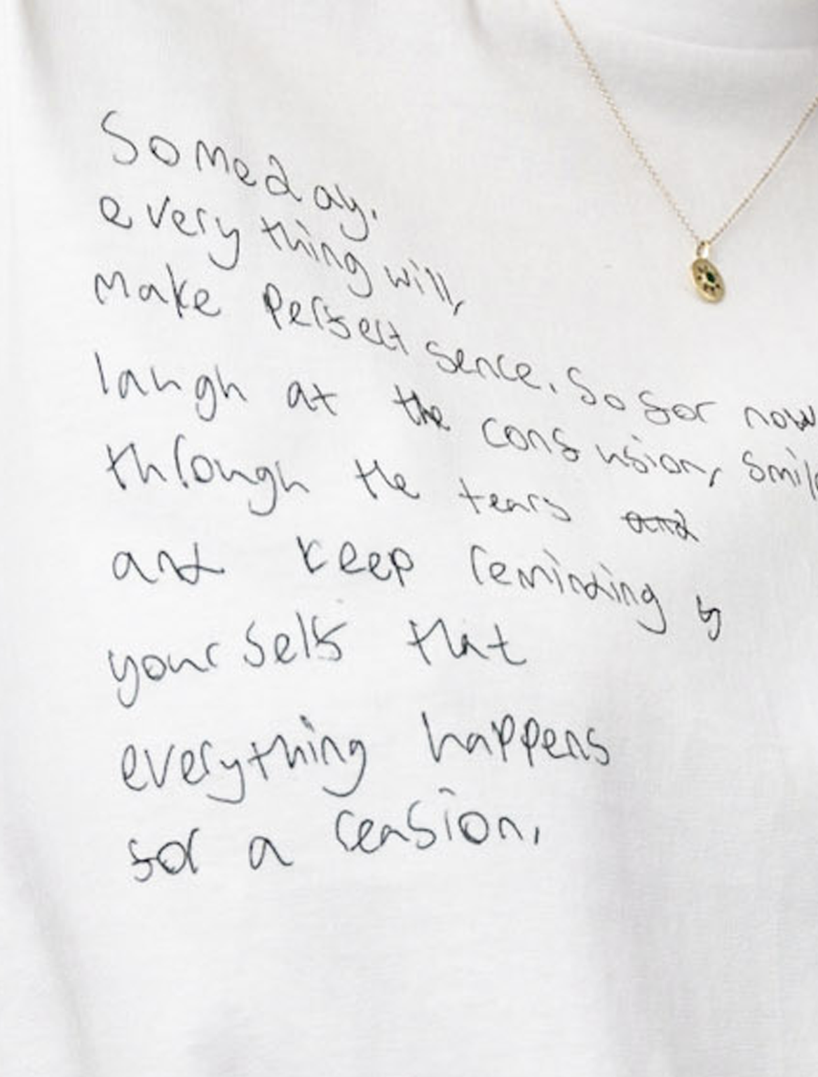 SCRIPT white t-shirt