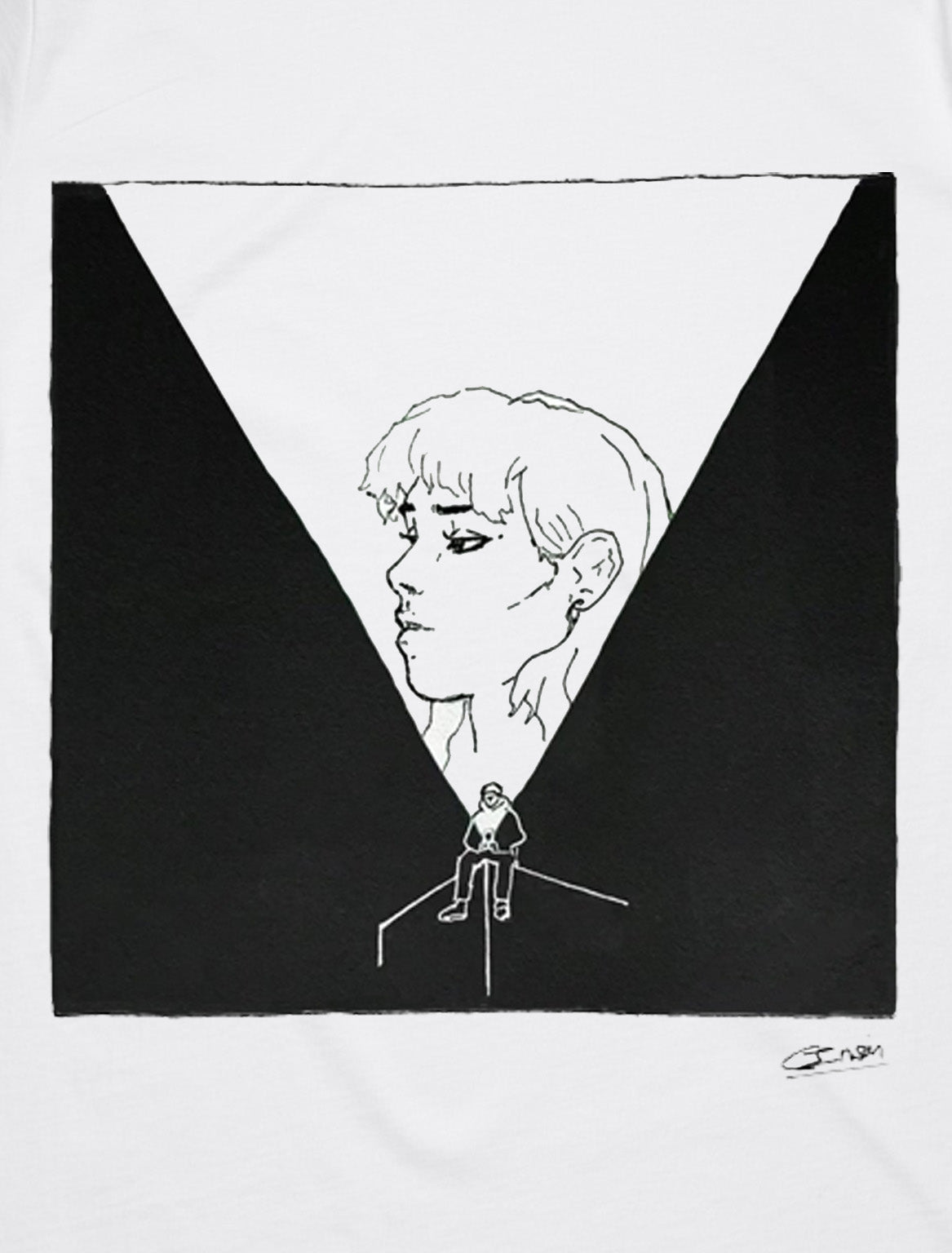 CHARLIE IRWIN "mobile phone torch" t-shirt