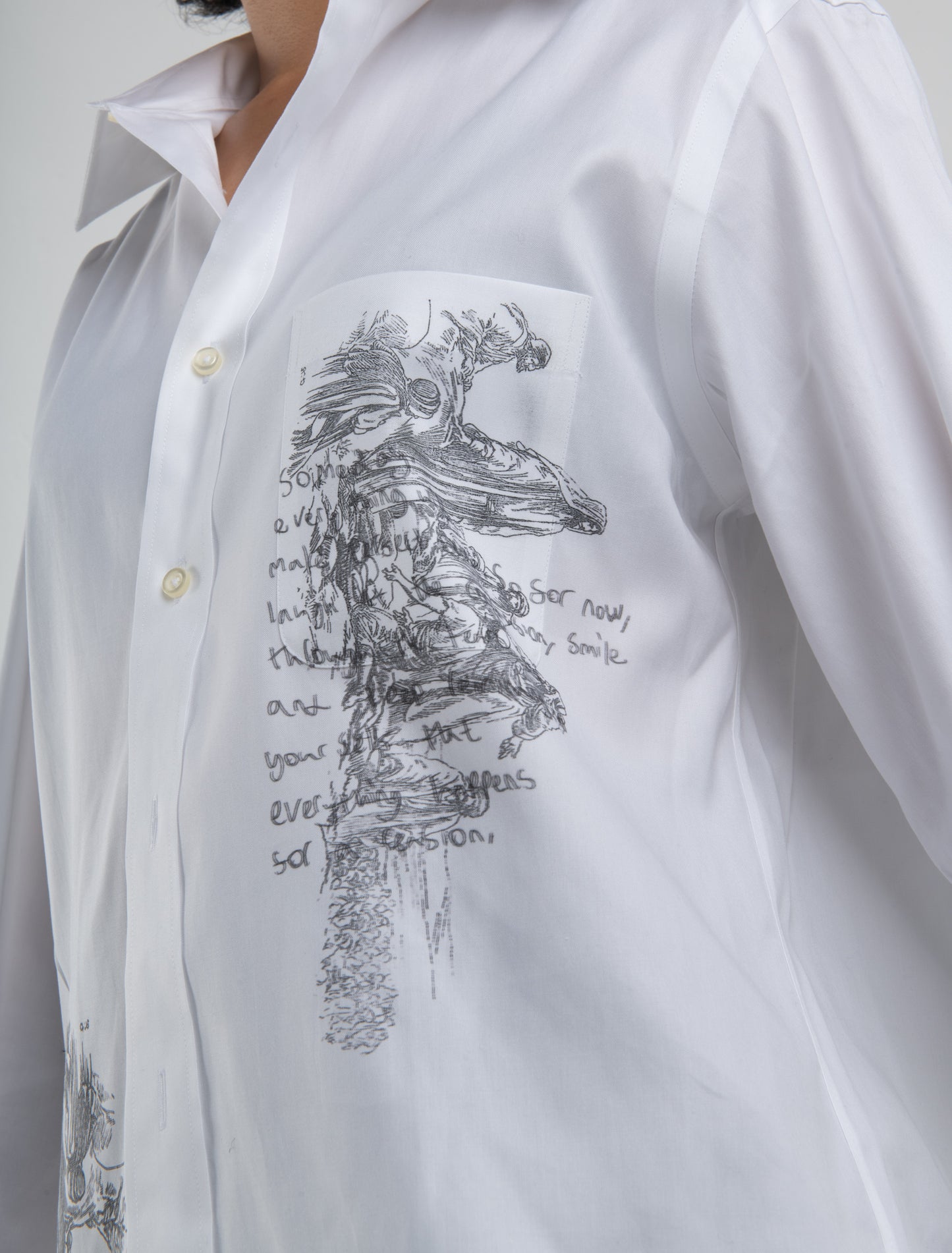 BE NOT AFRAID unisex white graphic shirt