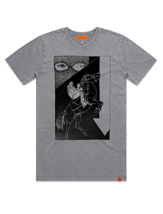CHARLIE IRWIN "man on a horse" t-shirt